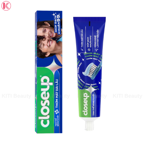 Kem Đánh Răng Closeup Tinh Thể Băng Tuyết Cực Mát Lạnh Trắng Răng 230g